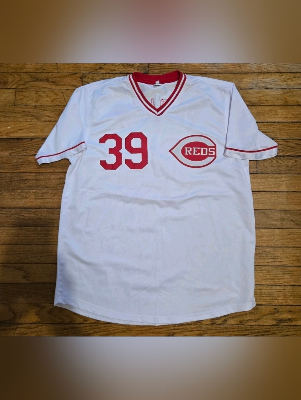 White Cincinnati Reds XL Jersey (JSA COA) Dave Parker autographed